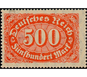 Freimarkenserie  - Germany / Deutsches Reich 1922 - 500 Mark