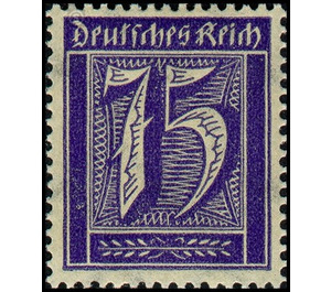 Freimarkenserie  - Germany / Deutsches Reich 1922 - 75 Pfennig