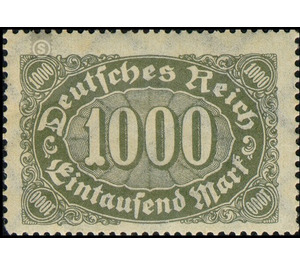 Freimarkenserie - Germany / Deutsches Reich 1923 - 1,000 Mark