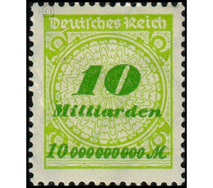 Freimarkenserie  - Germany / Deutsches Reich 1923 - 10.000.000.000#100.000.000