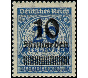 Freimarkenserie  - Germany / Deutsches Reich 1923 - 10.000.000.000#100.000.000