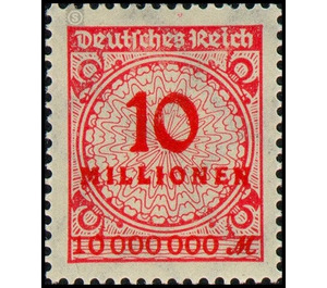 Freimarkenserie  - Germany / Deutsches Reich 1923 - 10.000.000
