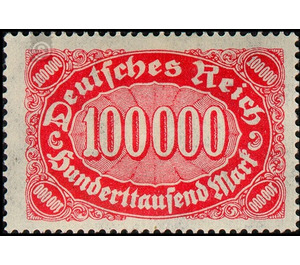 Freimarkenserie - Germany / Deutsches Reich 1923 - 100,000 Mark