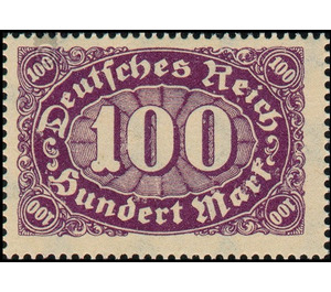 Freimarkenserie - Germany / Deutsches Reich 1923 - 100 Mark