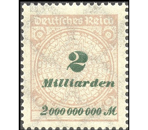 Freimarkenserie  - Germany / Deutsches Reich 1923 - 2.000.000.000#100.000.000