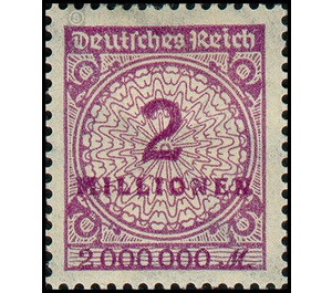 Freimarkenserie  - Germany / Deutsches Reich 1923 - 2.000.000