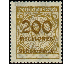 Freimarkenserie  - Germany / Deutsches Reich 1923 - 200.000.000