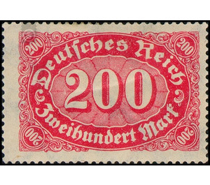 Freimarkenserie - Germany / Deutsches Reich 1923 - 200 Mark