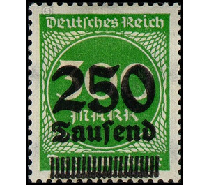 Freimarkenserie  - Germany / Deutsches Reich 1923 - 250000#300