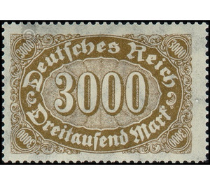 Freimarkenserie - Germany / Deutsches Reich 1923 - 3,000 Mark