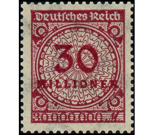 Freimarkenserie  - Germany / Deutsches Reich 1923 - 30.000.000