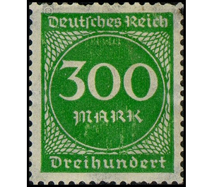 Freimarkenserie  - Germany / Deutsches Reich 1923 - 300 Mark