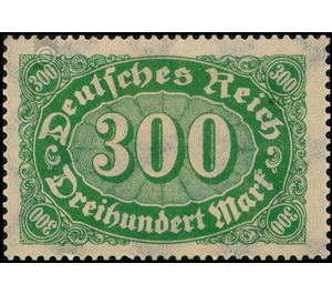 Freimarkenserie - Germany / Deutsches Reich 1923 - 300 Mark