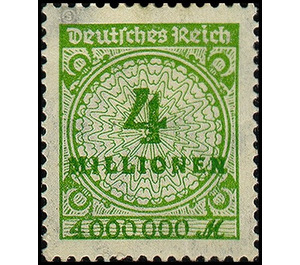 Freimarkenserie  - Germany / Deutsches Reich 1923 - 4.000.000