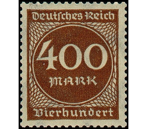 Freimarkenserie  - Germany / Deutsches Reich 1923 - 400 Mark