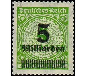 Freimarkenserie  - Germany / Deutsches Reich 1923 - 5.000.000.000#100.000.000