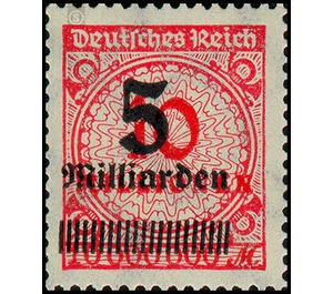 Freimarkenserie  - Germany / Deutsches Reich 1923 - 5.000.000.000#100.000.000