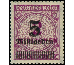 Freimarkenserie  - Germany / Deutsches Reich 1923 - 5.000.000.000#100.000.000