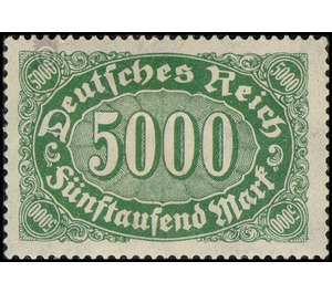 Freimarkenserie - Germany / Deutsches Reich 1923 - 5,000 Mark