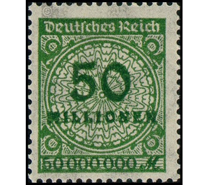 Freimarkenserie  - Germany / Deutsches Reich 1923 - 50.000.000