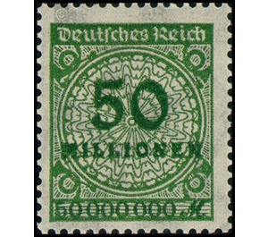 Freimarkenserie  - Germany / Deutsches Reich 1923 - 50.000.000