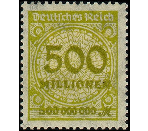 Freimarkenserie  - Germany / Deutsches Reich 1923 - 500.000.000