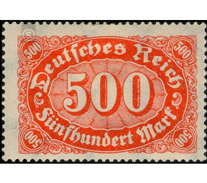 Freimarkenserie - Germany / Deutsches Reich 1923 - 500 Mark