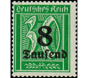 Freimarkenserie - Germany / Deutsches Reich 1923 - 8000#30