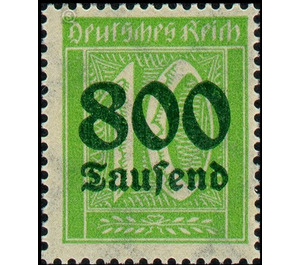 Freimarkenserie  - Germany / Deutsches Reich 1923 - 800000#10