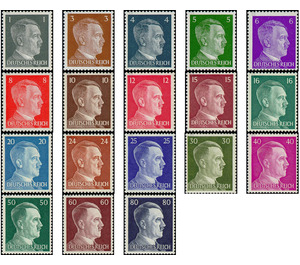 Freimarkenserie  - Germany / Deutsches Reich 1941 Set