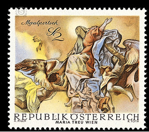 Frescoes from the Baroque period  - Austria / II. Republic of Austria 1968 - 2 Shilling