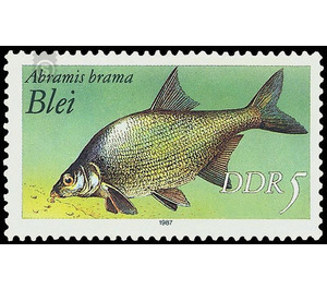 freshwater fish  - Germany / German Democratic Republic 1987 - 5 Pfennig