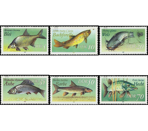 freshwater fish  - Germany / German Democratic Republic 1987 Set