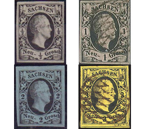 Friedrich August II - Germany / Old German States / Saxony 1851 Set