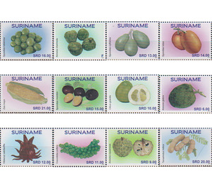 Fruits and Vegetables (2020) - South America / Suriname 2020 Set