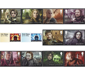 Game of Thrones (1st series) - United Kingdom / Northern Ireland Regional Issues 2018 Set