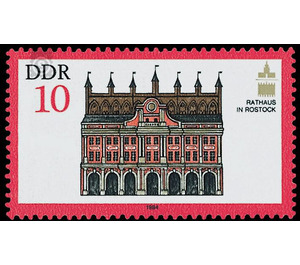 General Assembly of the International Society for Historic Preservation in the GDR (ICOMOS), Rostock and Dresden  - Germany / German Democratic Republic 1984 - 10 Pfennig