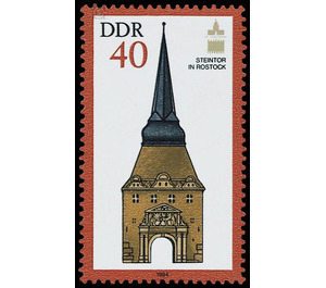 General Assembly of the International Society for Historic Preservation in the GDR (ICOMOS), Rostock and Dresden  - Germany / German Democratic Republic 1984 - 40 Pfennig