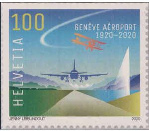 Geneva Airport: 100 Years - Switzerland 2020 - 100