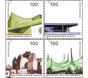 German architecture after 1945  - Germany / Federal Republic of Germany 1997 Set