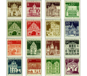 German buildings from 12 centuries (large format) - Germany / Berlin 1967 Set