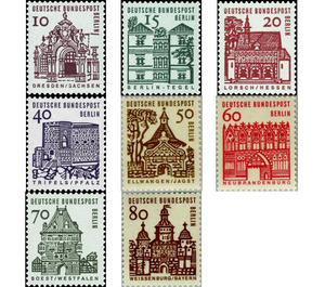 German buildings from 12 centuries (small format) - Germany / Berlin 1965 Set