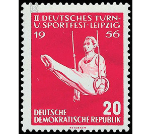 German Gymnastics and Sports Festival, Leipzig  - Germany / German Democratic Republic 1956 - 20 Pfennig