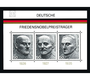 German Nobel Peace Prize Laureate  - Germany / Federal Republic of Germany 1975