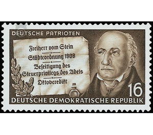 German patriots  - Germany / German Democratic Republic 1953 - 16 Pfennig