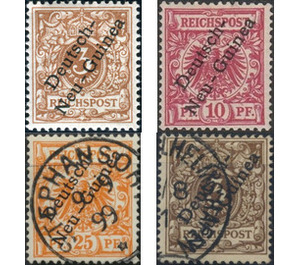 German Stamps Overprinted Deutsch-Neu-Guinea - Melanesia / German New Guinea 1899 Set