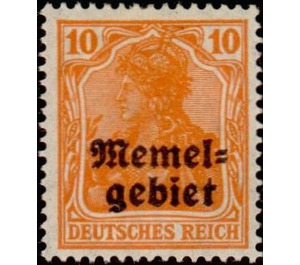 Germania, overprint Memel-Area - Germany / Old German States / Memel Territory 1920 - 10