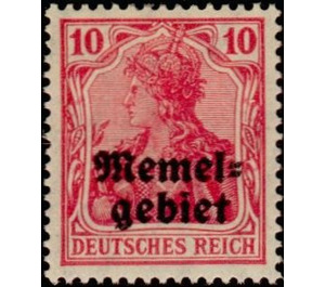 Germania, overprint Memel-Area - Germany / Old German States / Memel Territory 1920 - 10