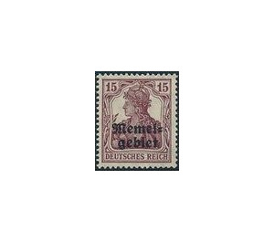 Germania, overprint Memel-Area - Germany / Old German States / Memel Territory 1920 - 15