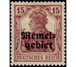 Germania, overprint Memel-Area - Germany / Old German States / Memel Territory 1920 - 15